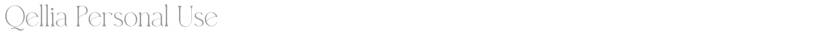 Qellia font preview